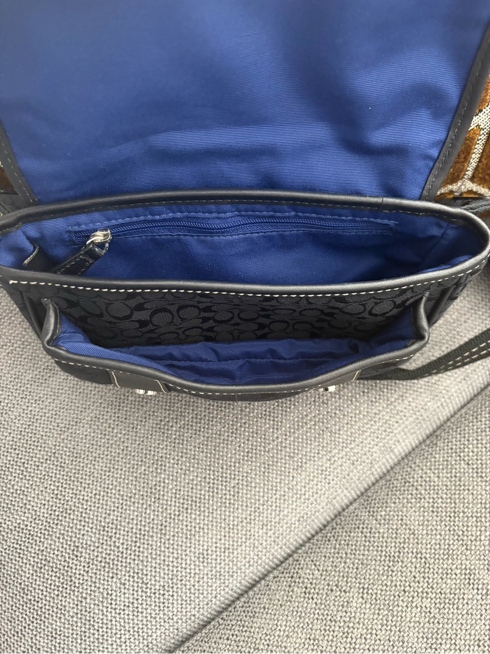Coach Black Signature Mini Field Bag - Picture 4 of 5